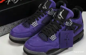 Hyperoad Travis Scott Air Retro 4 Jordan Purple x 0704